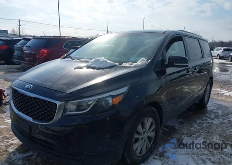 2016 Kia Sedona Lx из США, поврежденный, VIN KNDMB5C18G6134629
